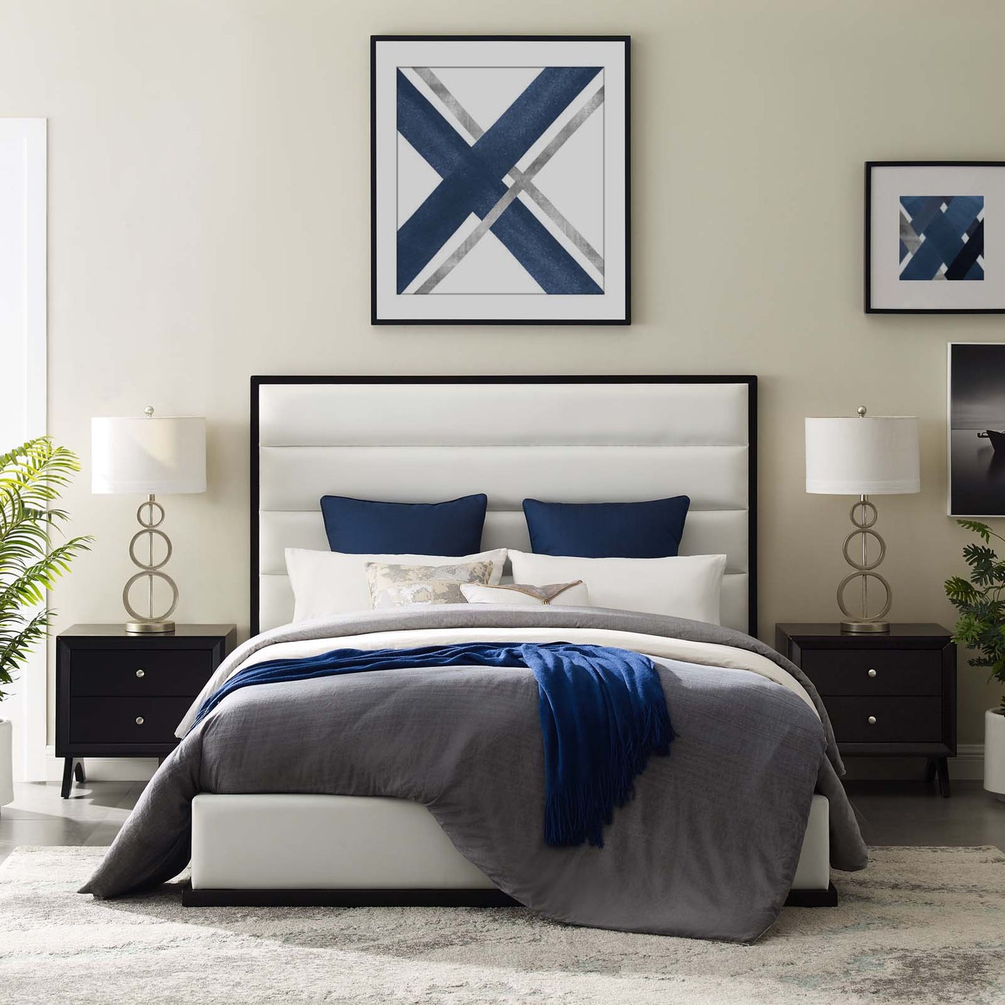 Ashland Queen Faux Leather Platform Bed By Modway - MOD-6045 | Beds | Modishstore - 1