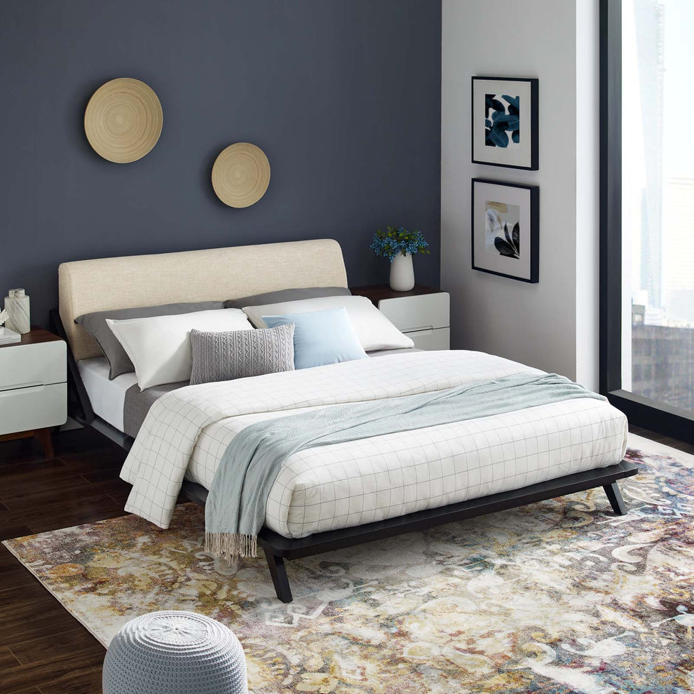 Modway Luella Queen Upholstered Fabric Platform Bed - MOD-6047 | Beds | Modishstore - 46