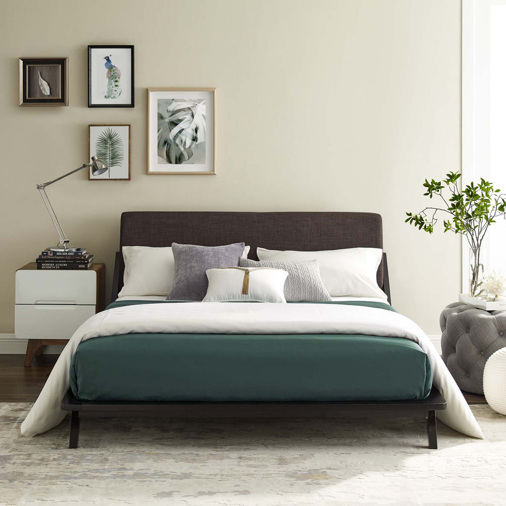 Modway Luella Queen Upholstered Fabric Platform Bed - MOD-6047 | Beds | Modishstore - 53