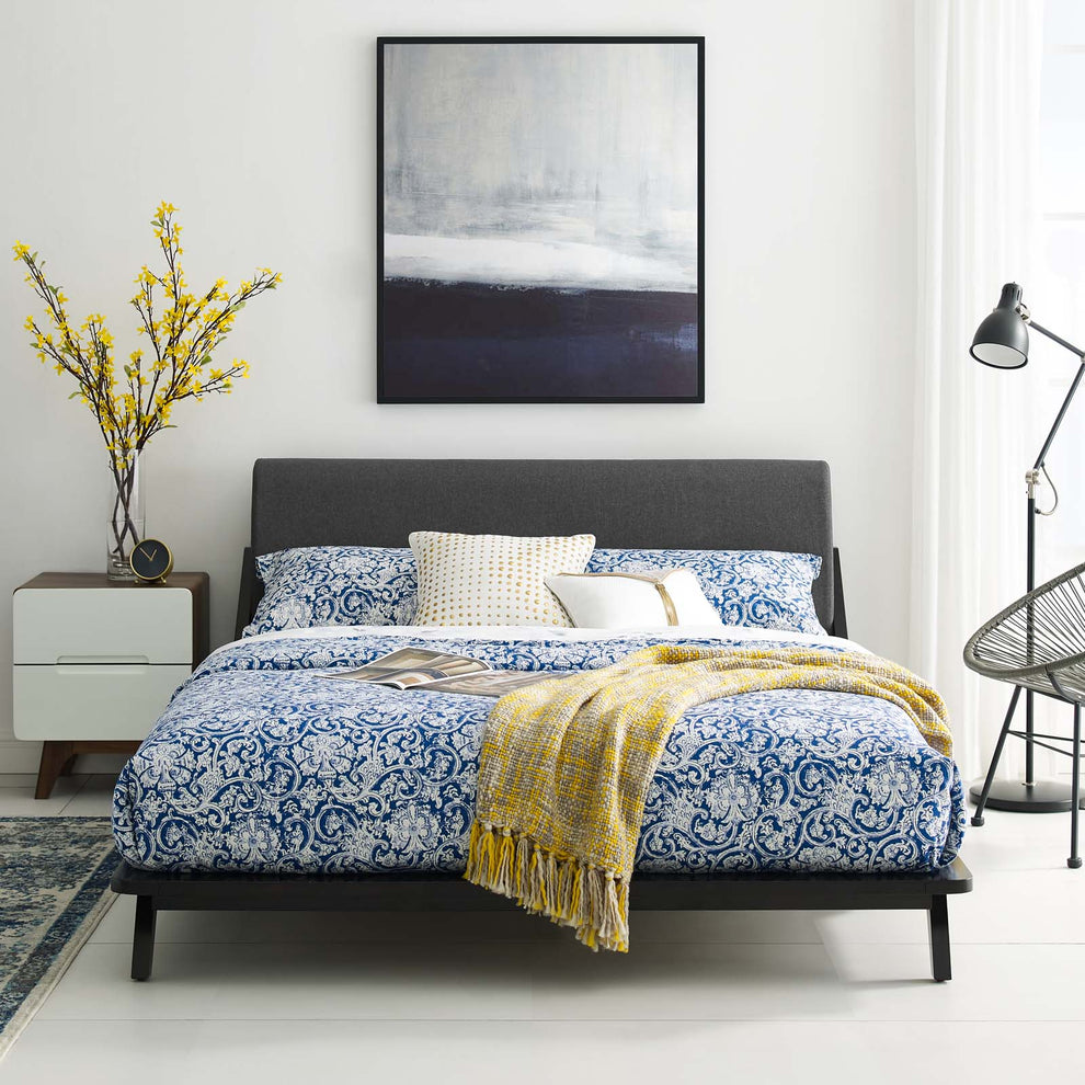 Modway Luella Queen Upholstered Fabric Platform Bed - MOD-6047 | Beds | Modishstore - 44