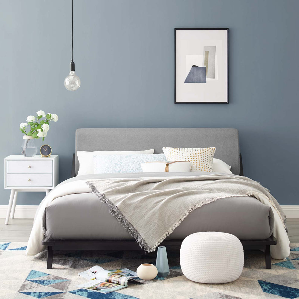 Modway Luella Queen Upholstered Fabric Platform Bed - MOD-6047 | Beds | Modishstore - 49