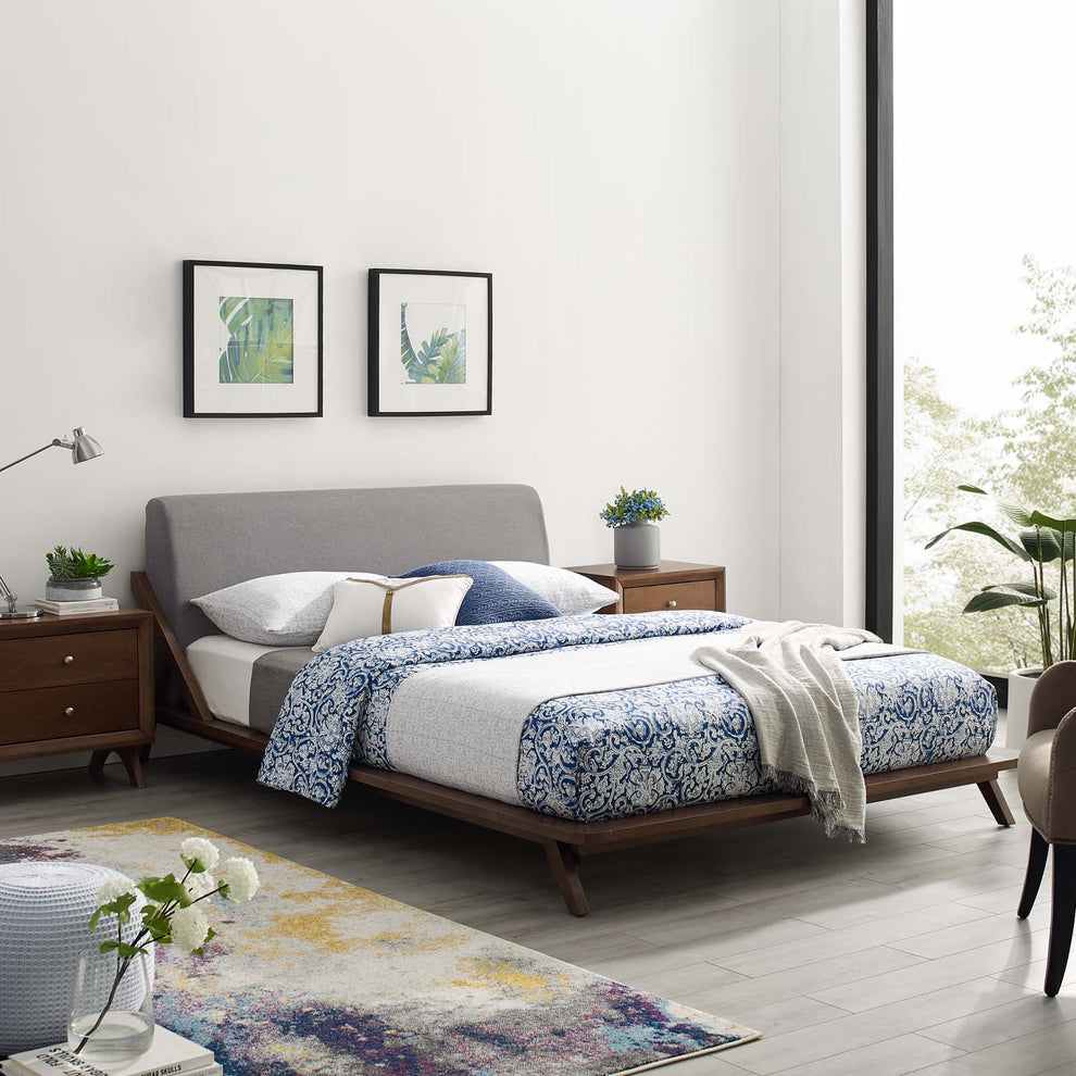 Modway Luella Queen Upholstered Fabric Platform Bed - MOD-6047 | Beds | Modishstore - 54