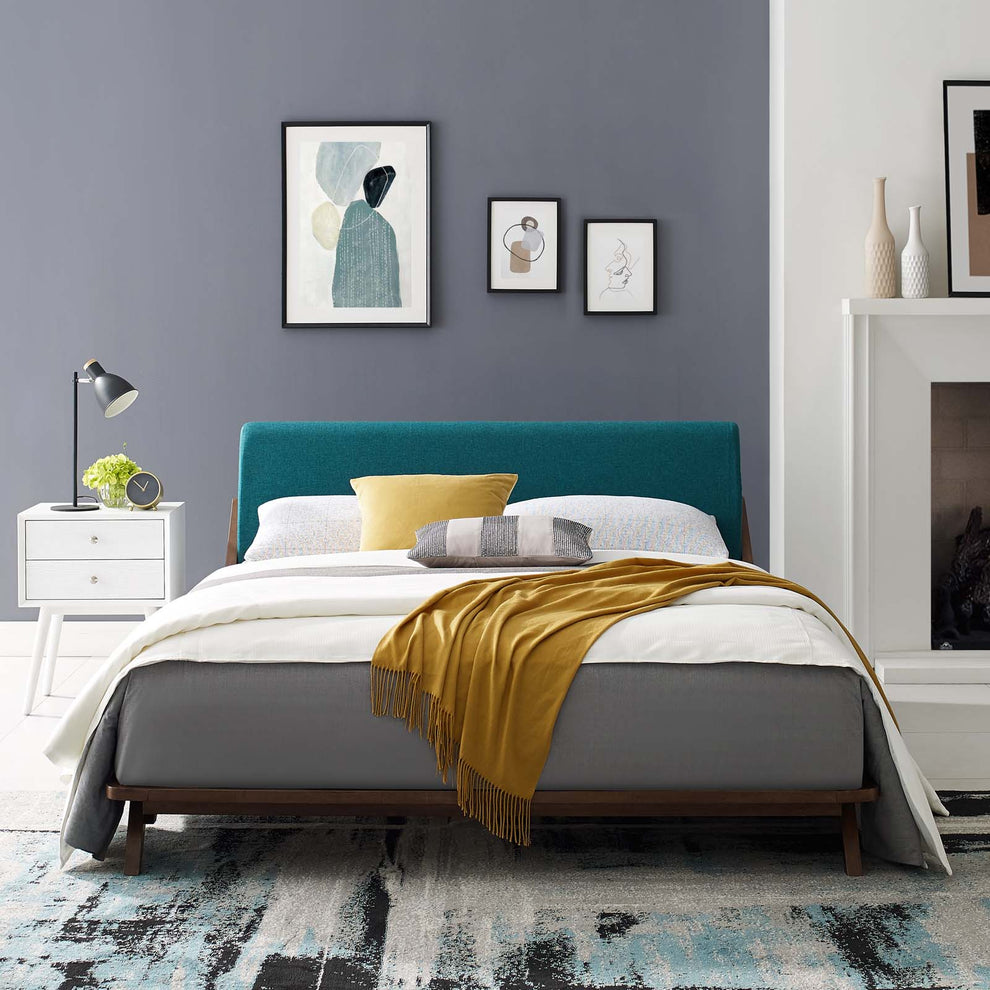 Modway Luella Queen Upholstered Fabric Platform Bed - MOD-6047 | Beds | Modishstore - 47