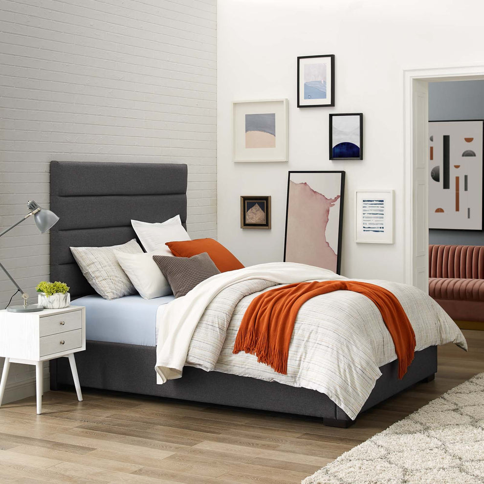 Modway Genevieve Queen Upholstered Fabric Platform Bed - MOD-6049 | Beds | Modishstore - 12