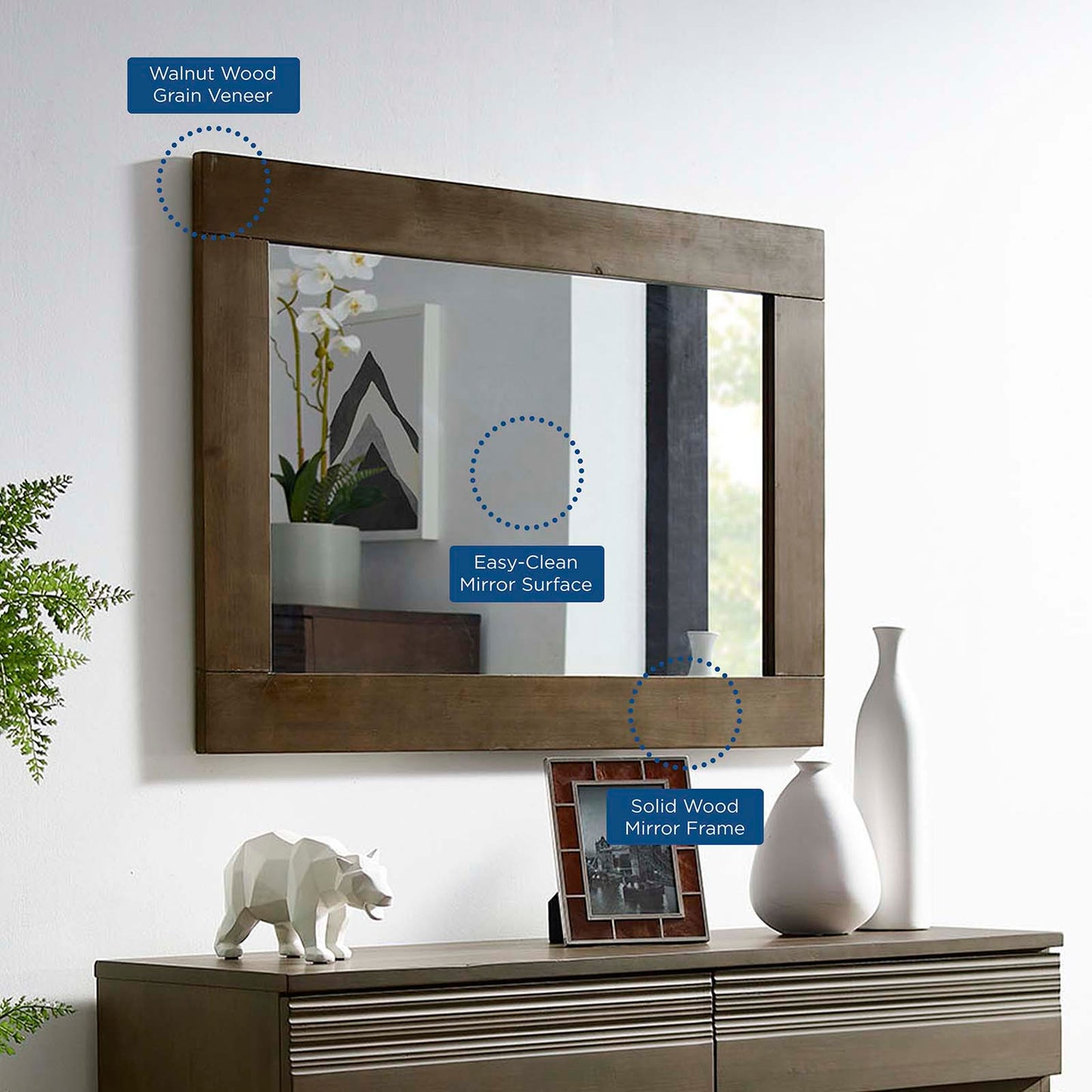 Everly Wood Frame Mirror By Modway - MOD-6071 | Mirrors | Modishstore - 3