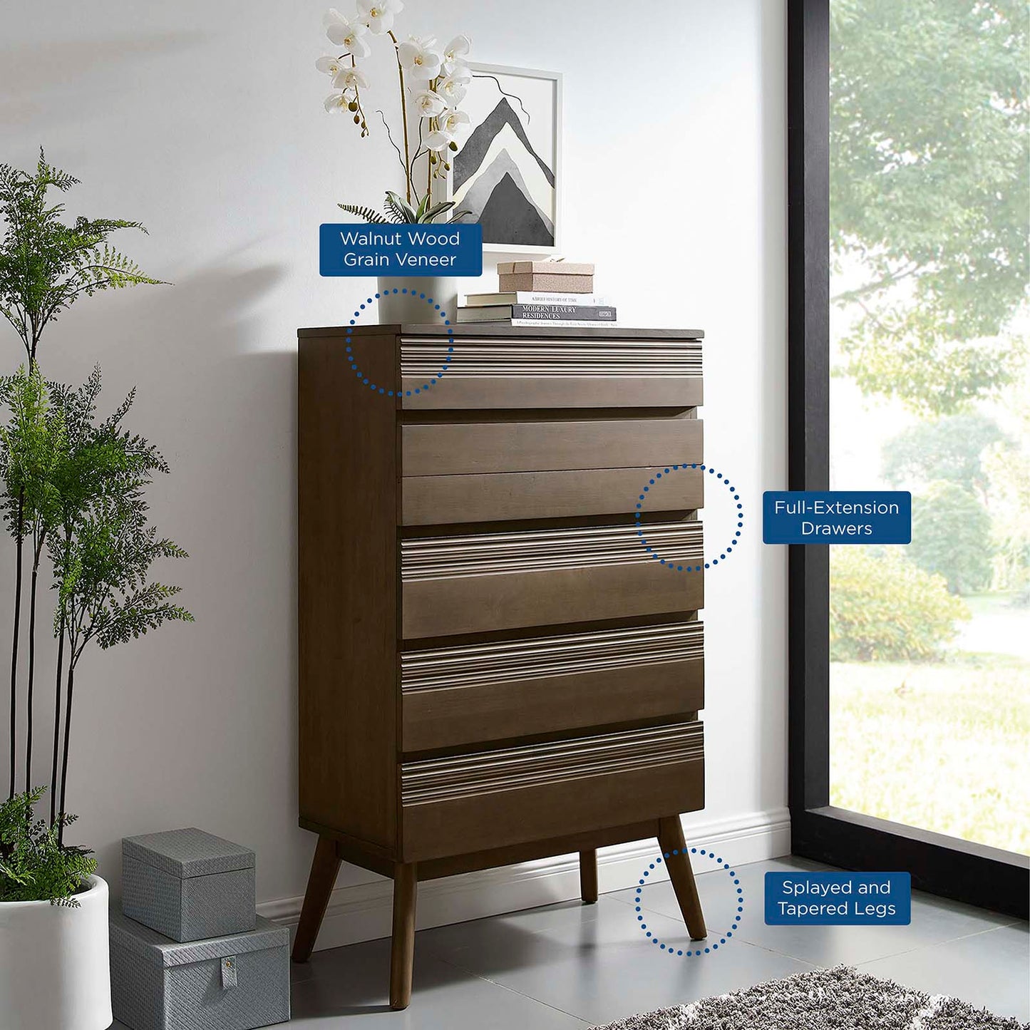 Everly Wood Chest By Modway - MOD-6072 | Drawers | Modishstore - 6