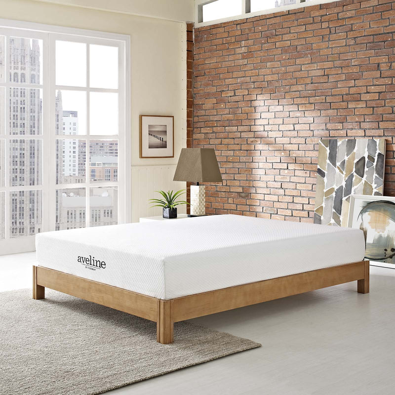 Modway Aveline 10" California King Gel Memory Foam Mattress White - MOD-6079 | Mattresses | Modishstore - 1