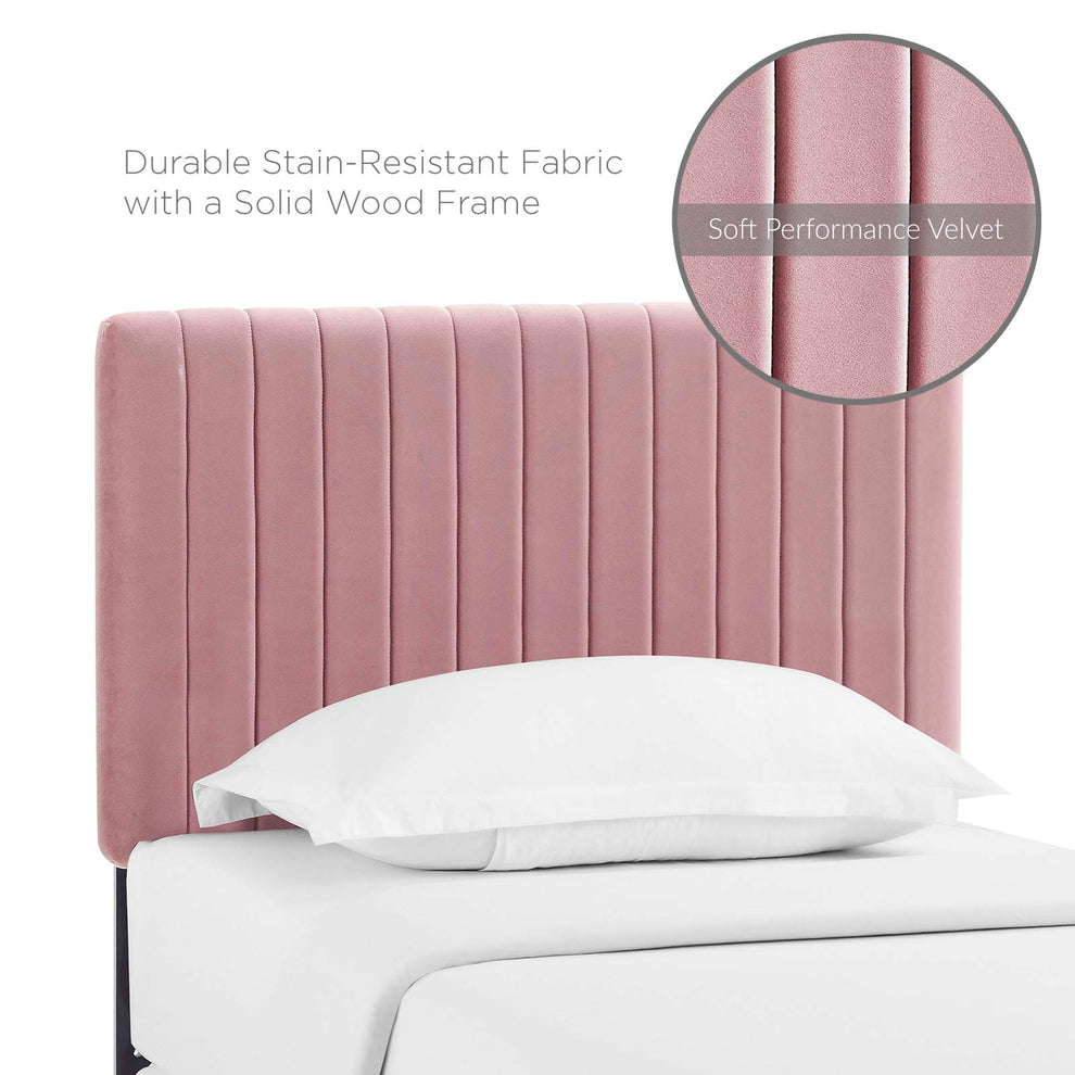Keira Twin Performance Velvet Headboard By Modway - MOD-6093 | Headboards | Modishstore - 5