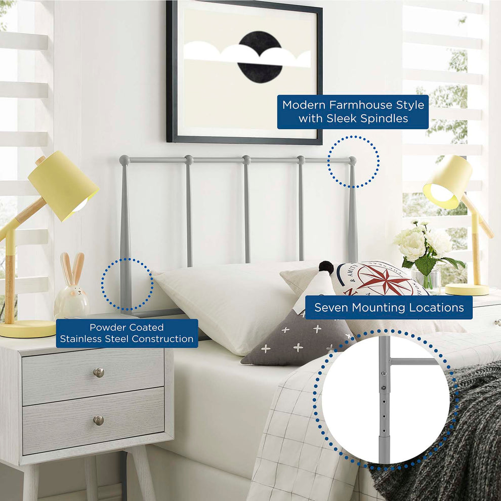 Kiana Twin Metal Stainless Steel Headboard By Modway - MOD-6103 | Headboards | Modishstore - 5