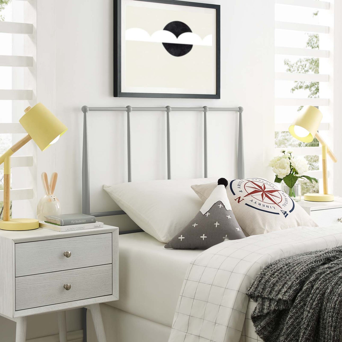 Kiana Twin Metal Stainless Steel Headboard By Modway - MOD-6103 | Headboards | Modishstore - 1