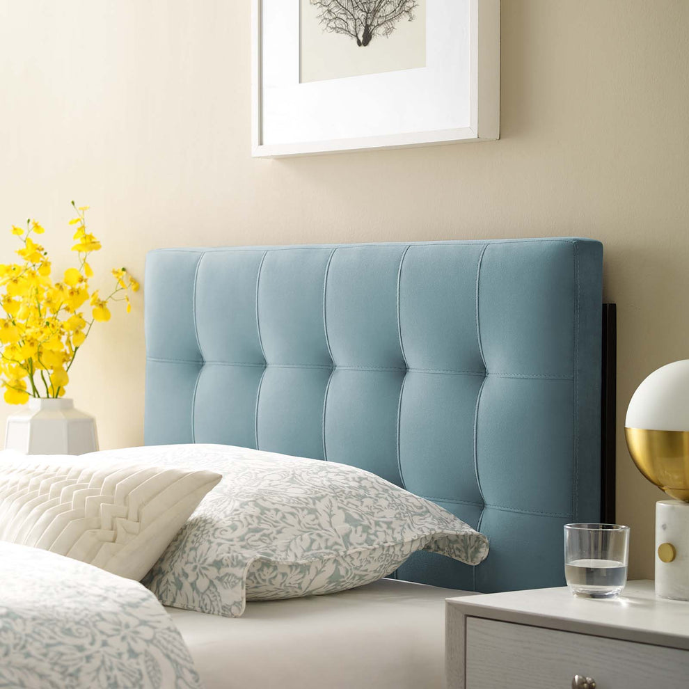 Modway Lily Biscuit Tufted Twin Performance Velvet Headboard - MOD-6118 | Headboards | Modishstore - 8