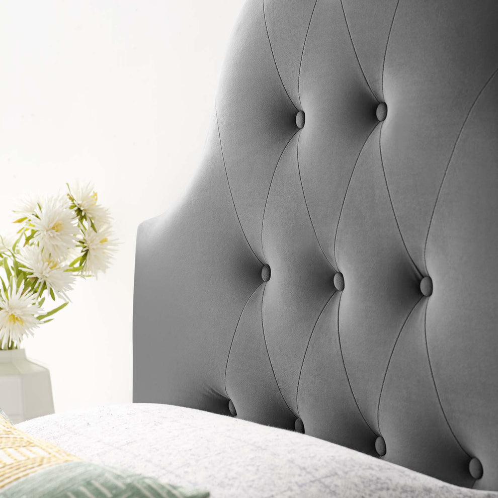 Modway Sovereign Twin Diamond Tufted Performance Velvet Headboard - MOD-6122 | Headboards | Modishstore - 5