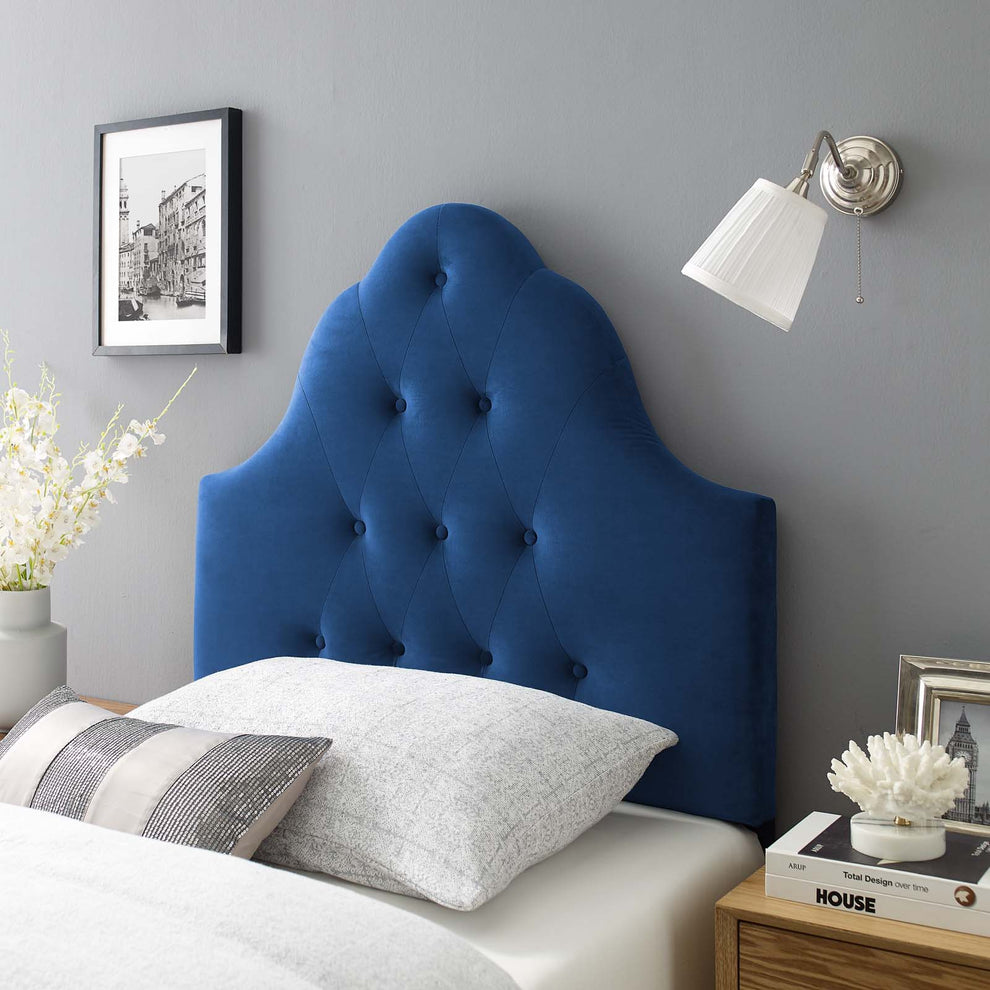 Modway Sovereign Twin Diamond Tufted Performance Velvet Headboard - MOD-6122 | Headboards | Modishstore - 11