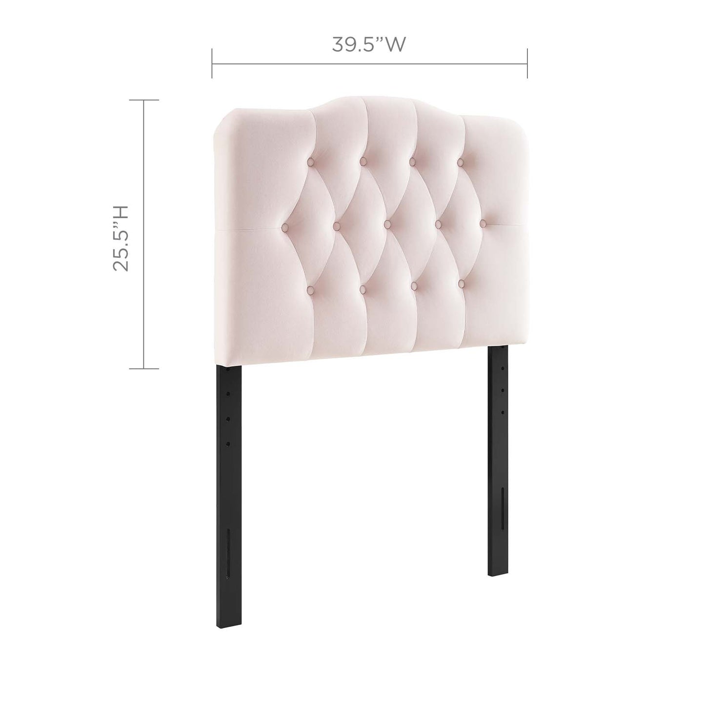 Annabel Twin Diamond Tufted Performance Velvet Headboard By Modway - MOD-6126 | Headboards | Modishstore - 3