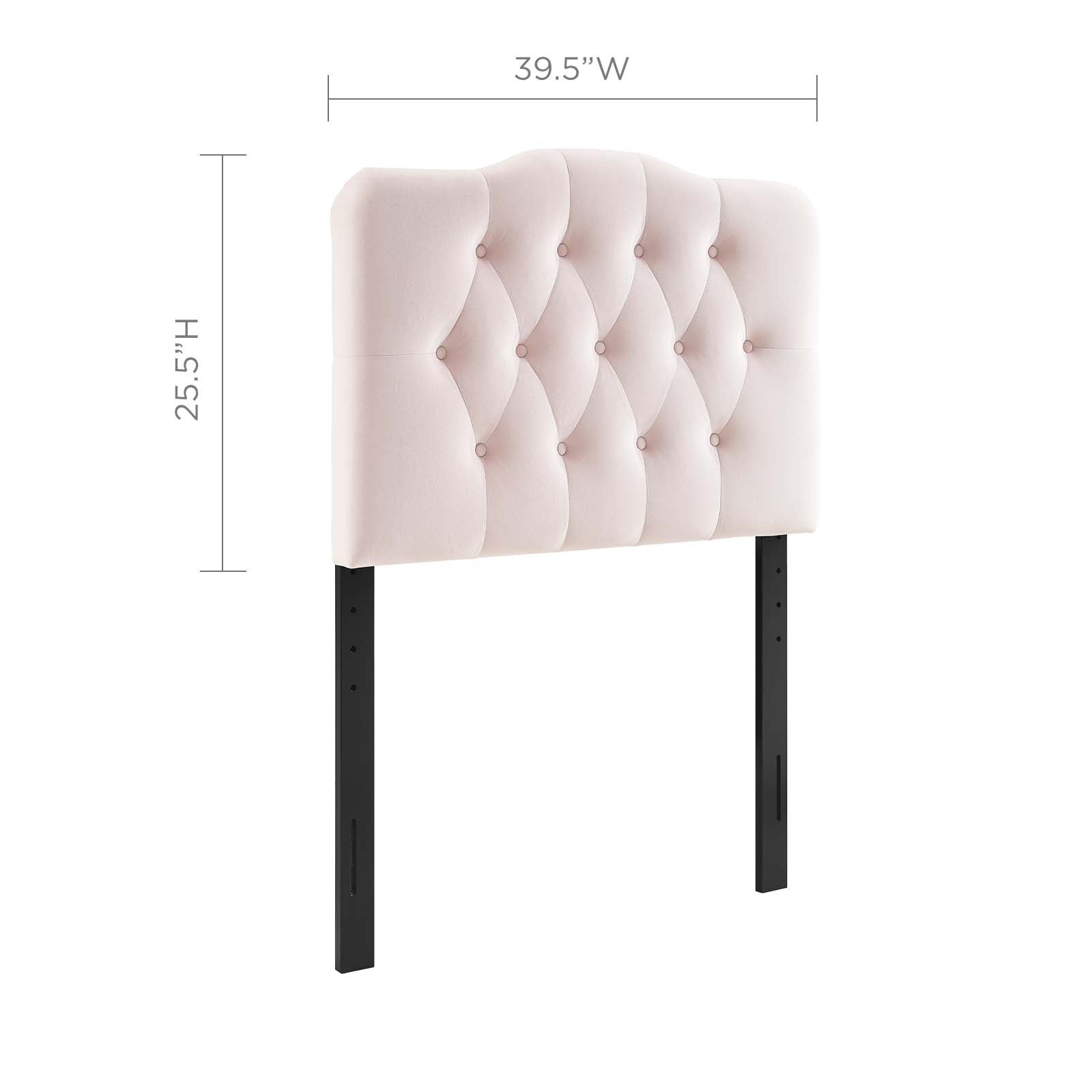 Annabel Twin Diamond Tufted Performance Velvet Headboard By Modway - MOD-6126 | Headboards | Modishstore - 3