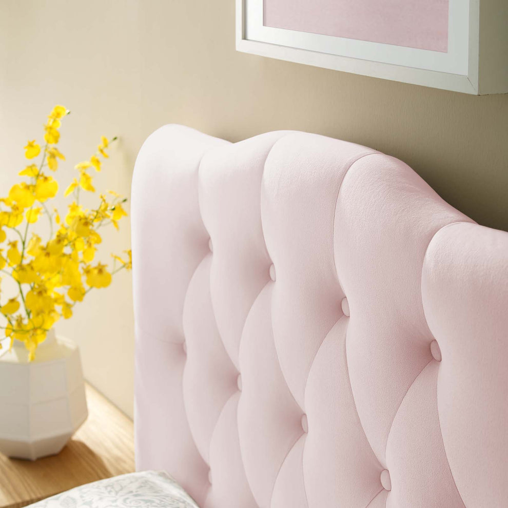 Annabel Twin Diamond Tufted Performance Velvet Headboard By Modway - MOD-6126 | Headboards | Modishstore - 7