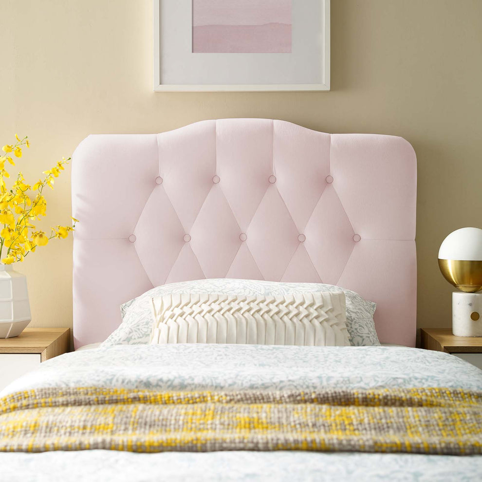 Annabel Twin Diamond Tufted Performance Velvet Headboard By Modway - MOD-6126 | Headboards | Modishstore - 1