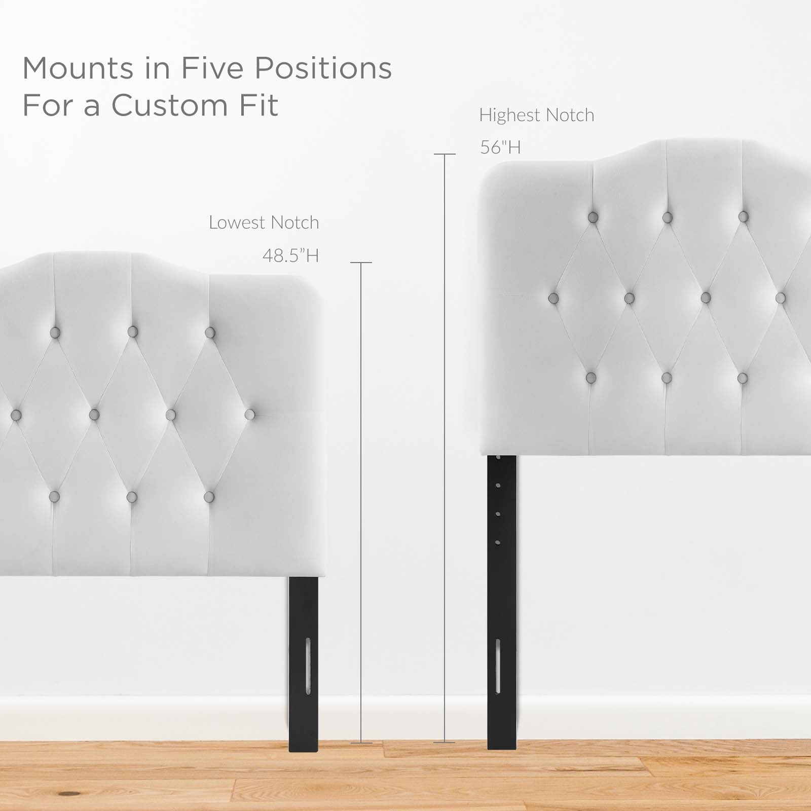 Annabel Twin Diamond Tufted Performance Velvet Headboard By Modway - MOD-6126 | Headboards | Modishstore - 12