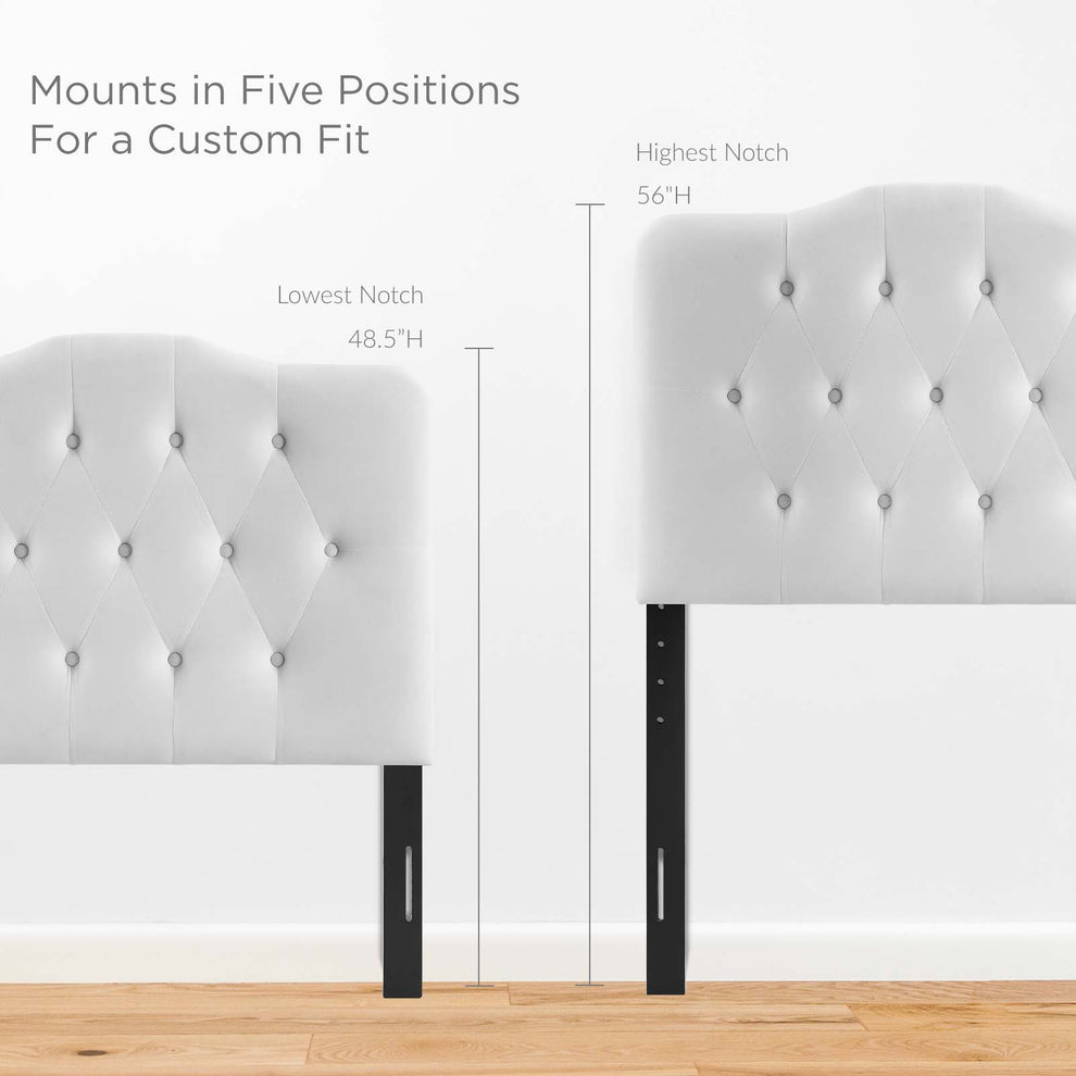 Annabel Twin Diamond Tufted Performance Velvet Headboard By Modway - MOD-6126 | Headboards | Modishstore - 12