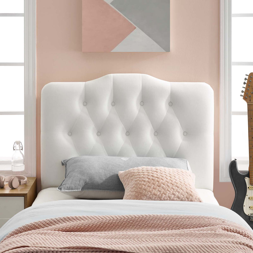 Annabel Twin Diamond Tufted Performance Velvet Headboard By Modway - MOD-6126 | Headboards | Modishstore - 8