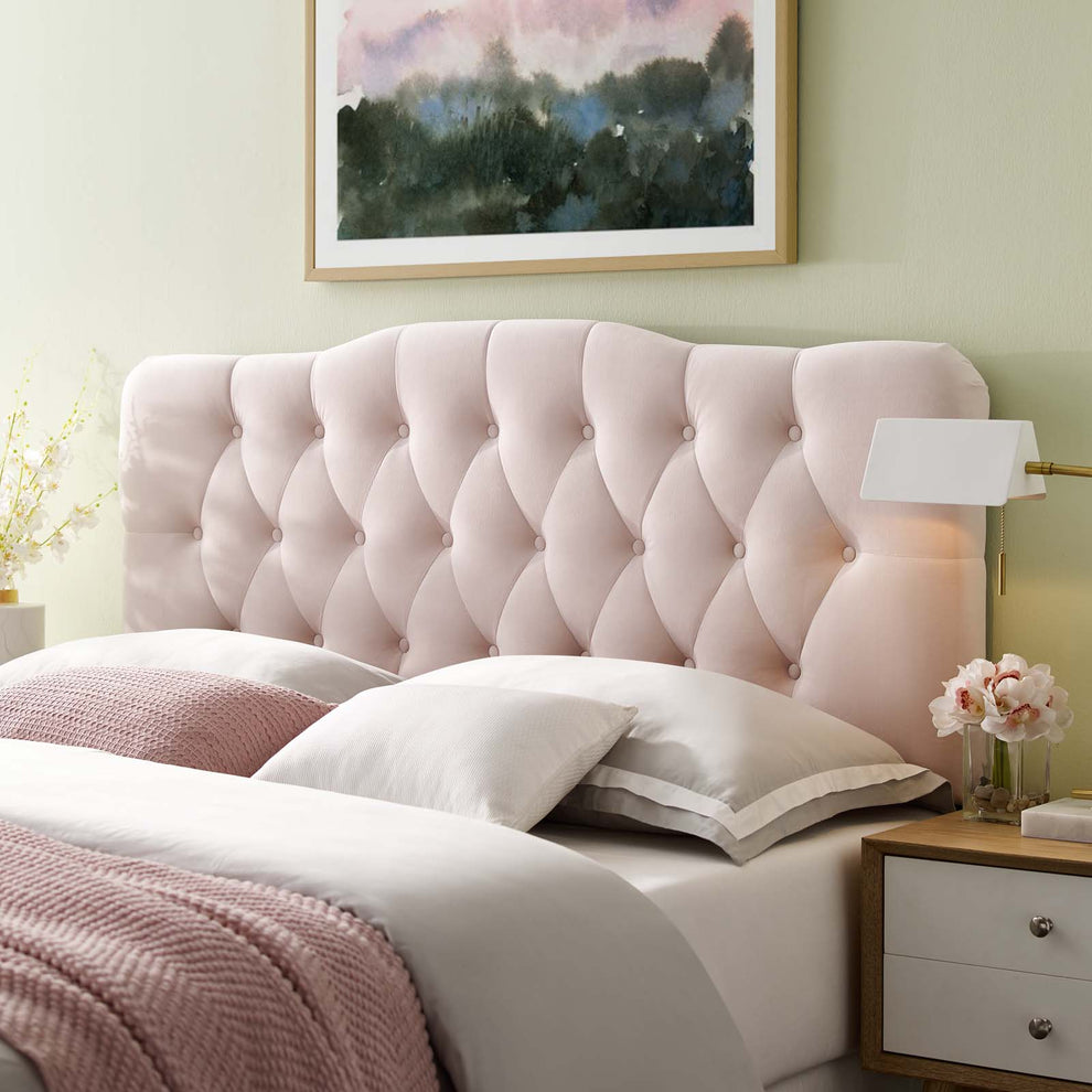 Modway Annabel King Diamond Tufted Performance Velvet Headboard - MOD-6127 | Headboards | Modishstore - 16