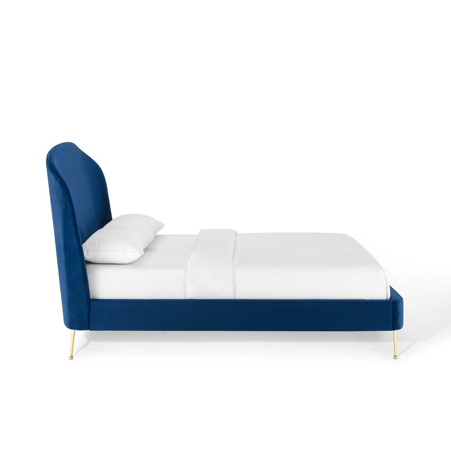 Modway Mira Upholstered Performance Velvet Queen Platform Bed - MOD-6131 | Beds | Modishstore - 5