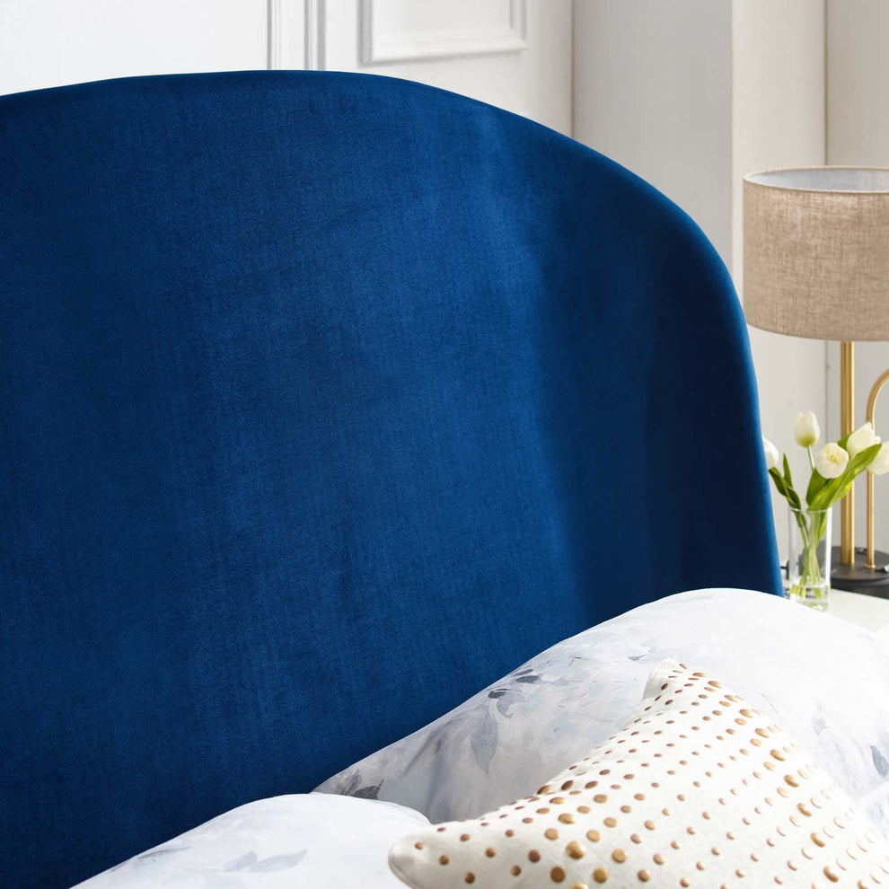 Modway Mira Upholstered Performance Velvet Queen Platform Bed - MOD-6131 | Beds | Modishstore - 9