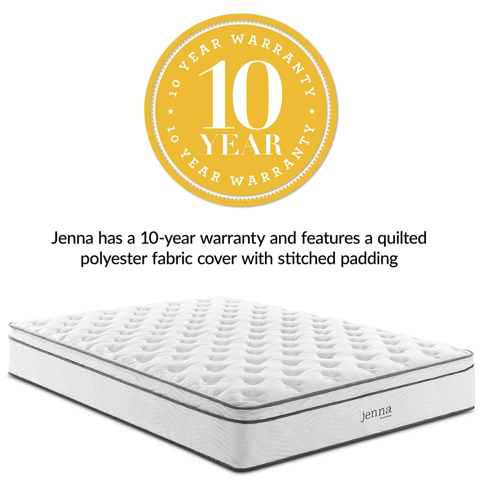 Modway Jenna 8" Twin Innerspring Mattress - MOD-6133 | Mattresses | Modishstore - 3