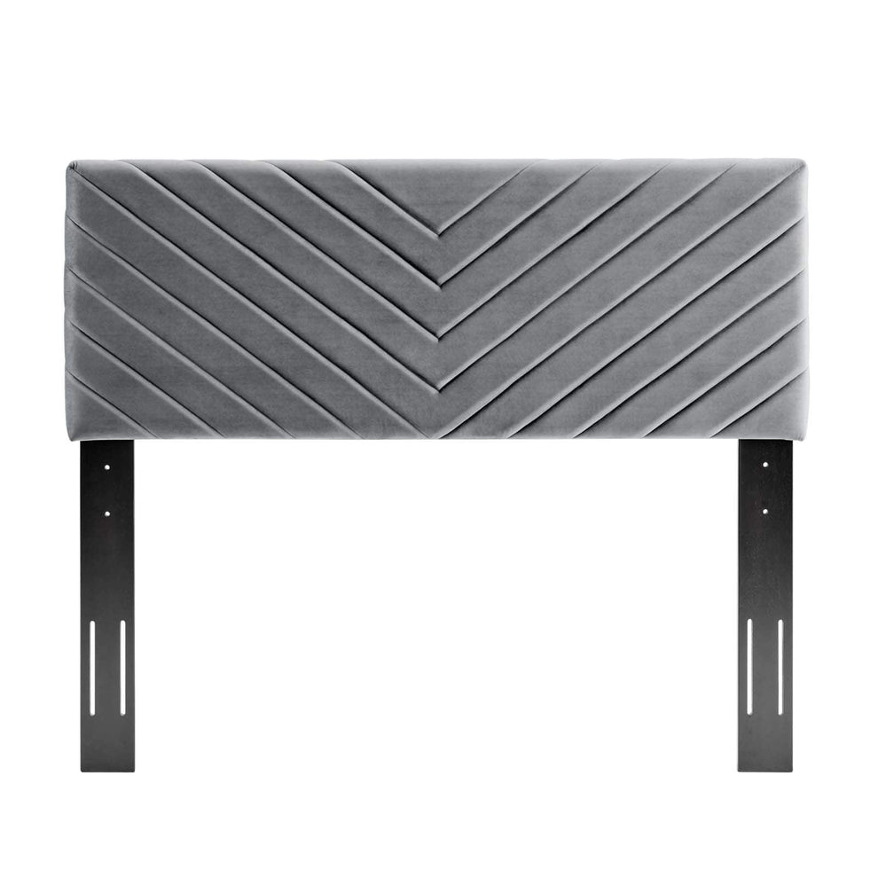 Modway Alyson Angular Channel Tufted Performance Velvet Twin Headboard - MOD-6143 | Headboards | Modishstore - 4