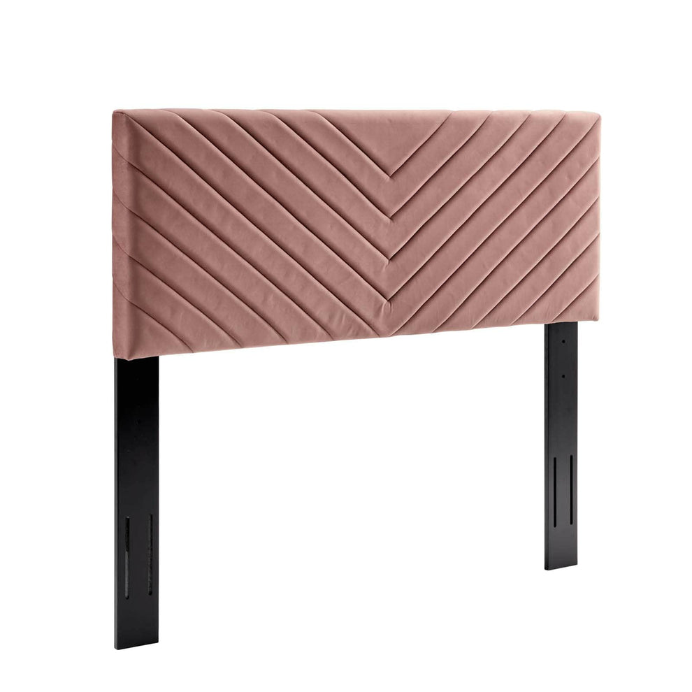 Modway Alyson Angular Channel Tufted Performance Velvet Twin Headboard - MOD-6143 | Headboards | Modishstore - 10