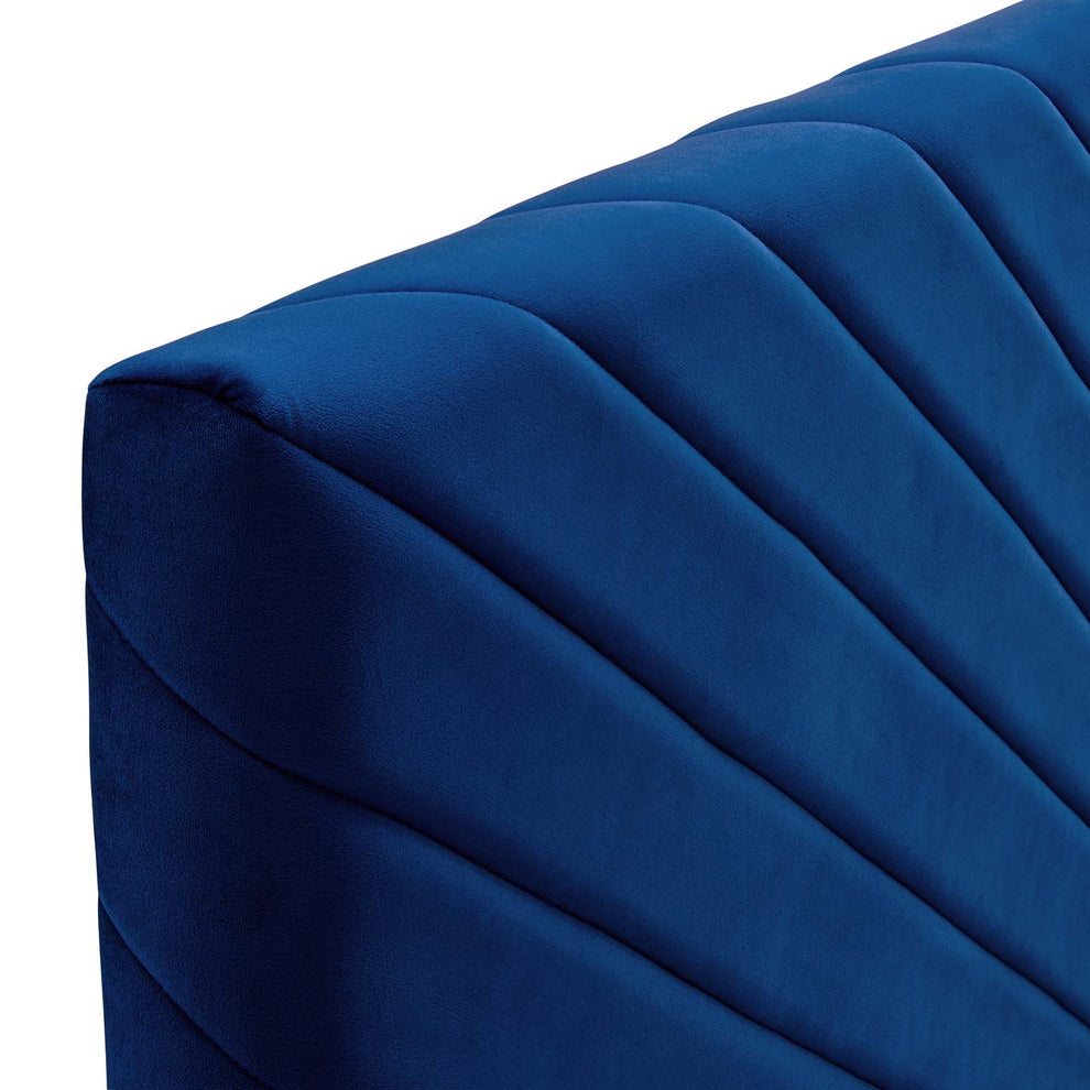 Modway Alyson Angular Channel Tufted Performance Velvet Twin Headboard - MOD-6143 | Headboards | Modishstore - 21