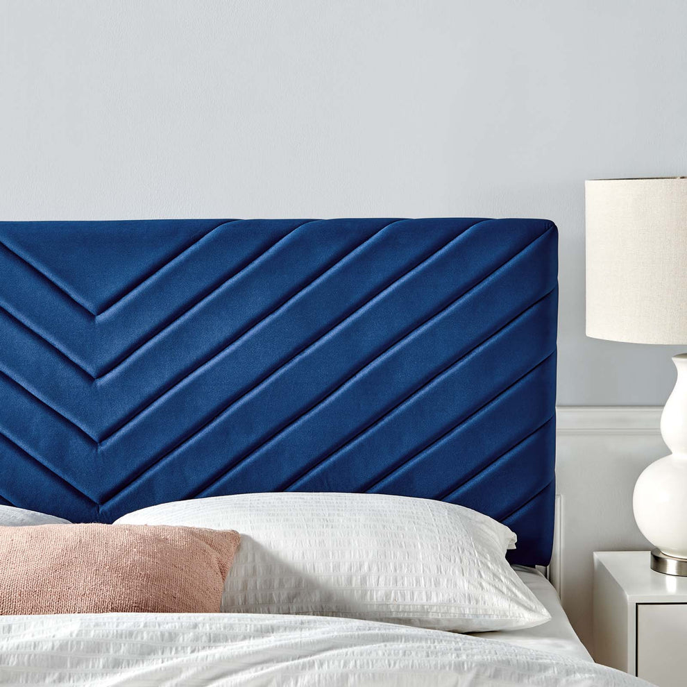 Modway Alyson Angular Channel Tufted Performance Velvet Twin Headboard - MOD-6143 | Headboards | Modishstore - 23