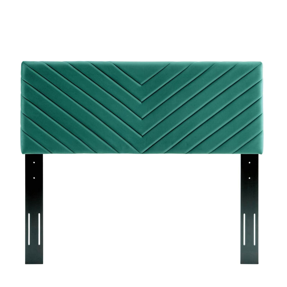 Modway Alyson Angular Channel Tufted Performance Velvet Twin Headboard - MOD-6143 | Headboards | Modishstore - 27