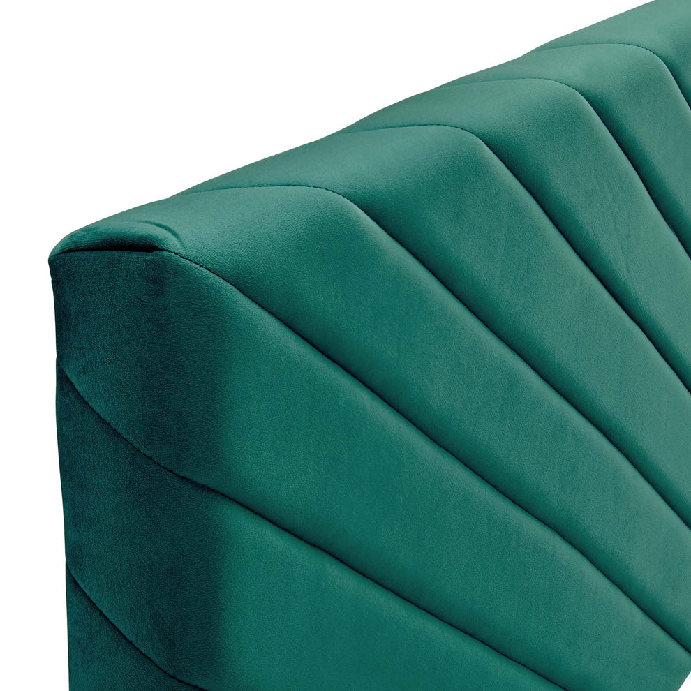 Modway Alyson Angular Channel Tufted Performance Velvet Twin Headboard - MOD-6143 | Headboards | Modishstore - 28