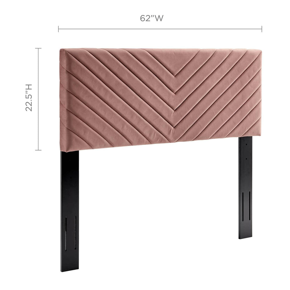 Modway Alyson Angular Channel Tufted Performance Velvet Full / Queen Headboard - MOD-6144 | Headboards | Modishstore - 11