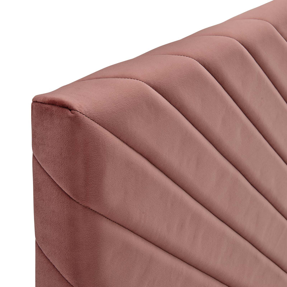 Modway Alyson Angular Channel Tufted Performance Velvet Full / Queen Headboard - MOD-6144 | Headboards | Modishstore - 13