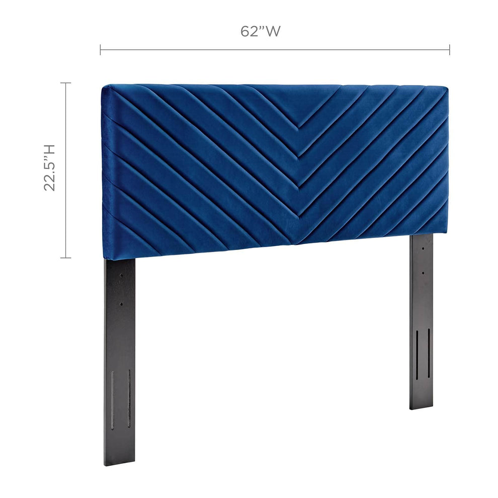 Modway Alyson Angular Channel Tufted Performance Velvet Full / Queen Headboard - MOD-6144 | Headboards | Modishstore - 18