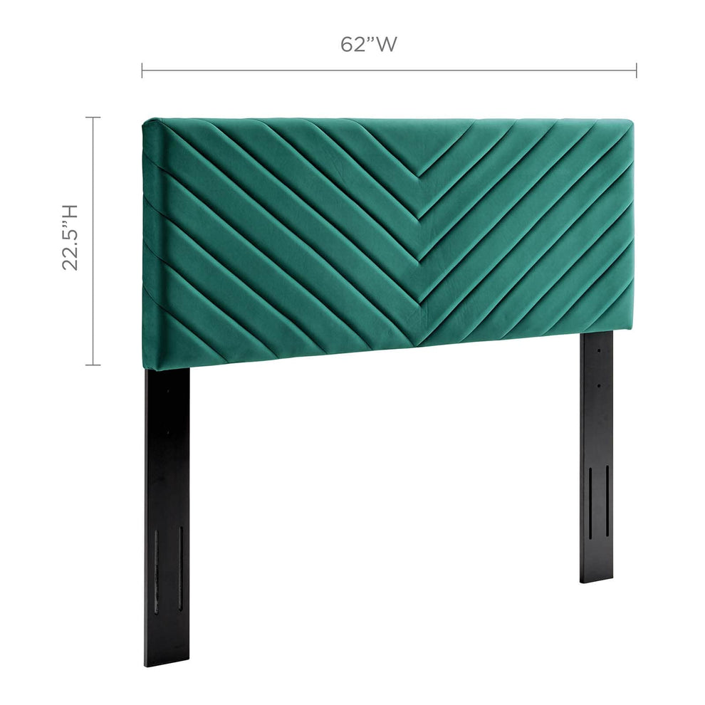 Modway Alyson Angular Channel Tufted Performance Velvet Full / Queen Headboard - MOD-6144 | Headboards | Modishstore - 25