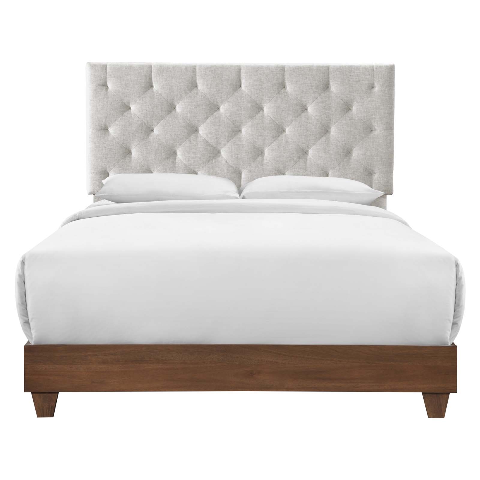 Modway Rhiannon Diamond Tufted Upholstered Fabric Queen Bed | Beds | Modishstore-2