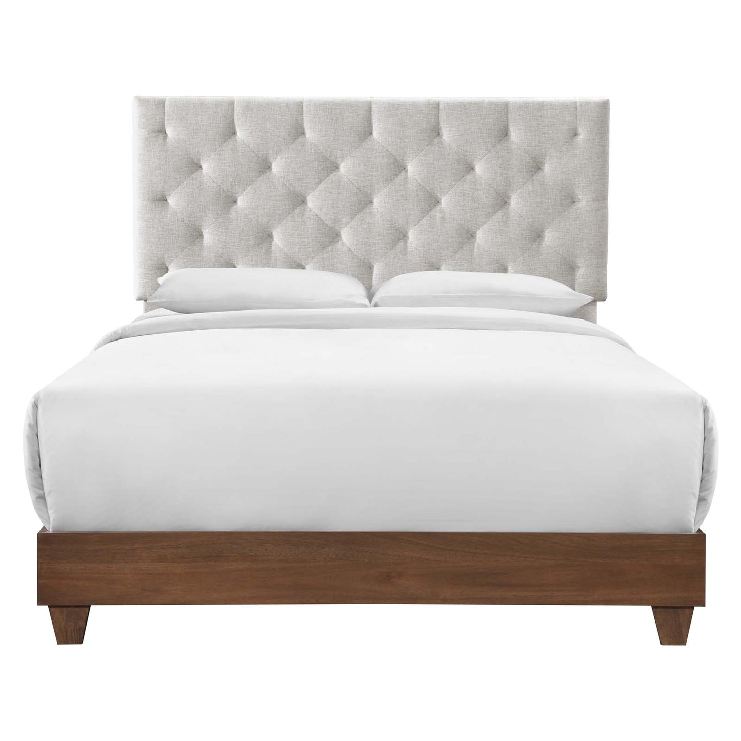 Modway Rhiannon Diamond Tufted Upholstered Fabric Queen Bed - MOD-6146 | Beds | Modishstore - 2