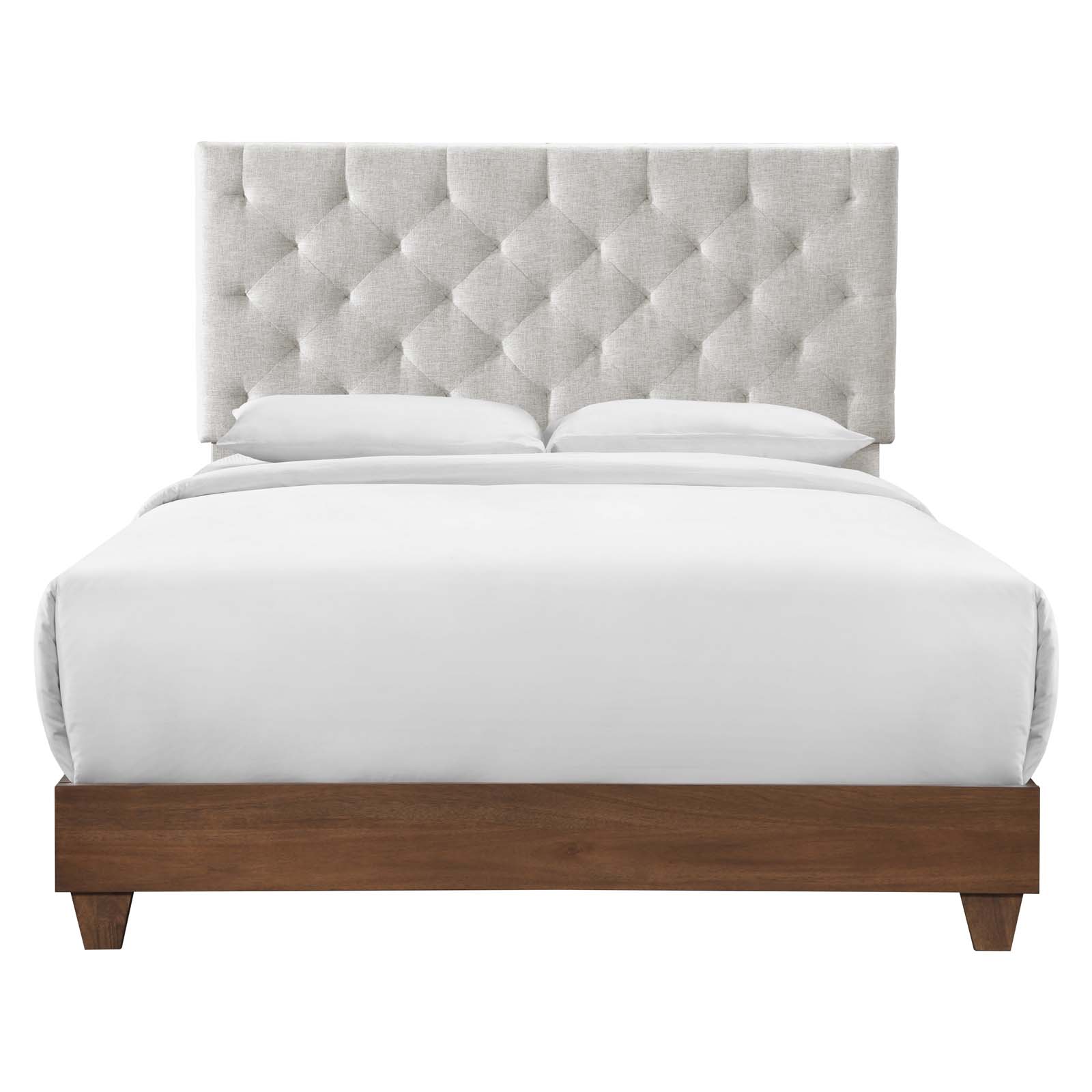 Modway Rhiannon Diamond Tufted Upholstered Fabric Queen Bed - MOD-6146 | Beds | Modishstore - 2