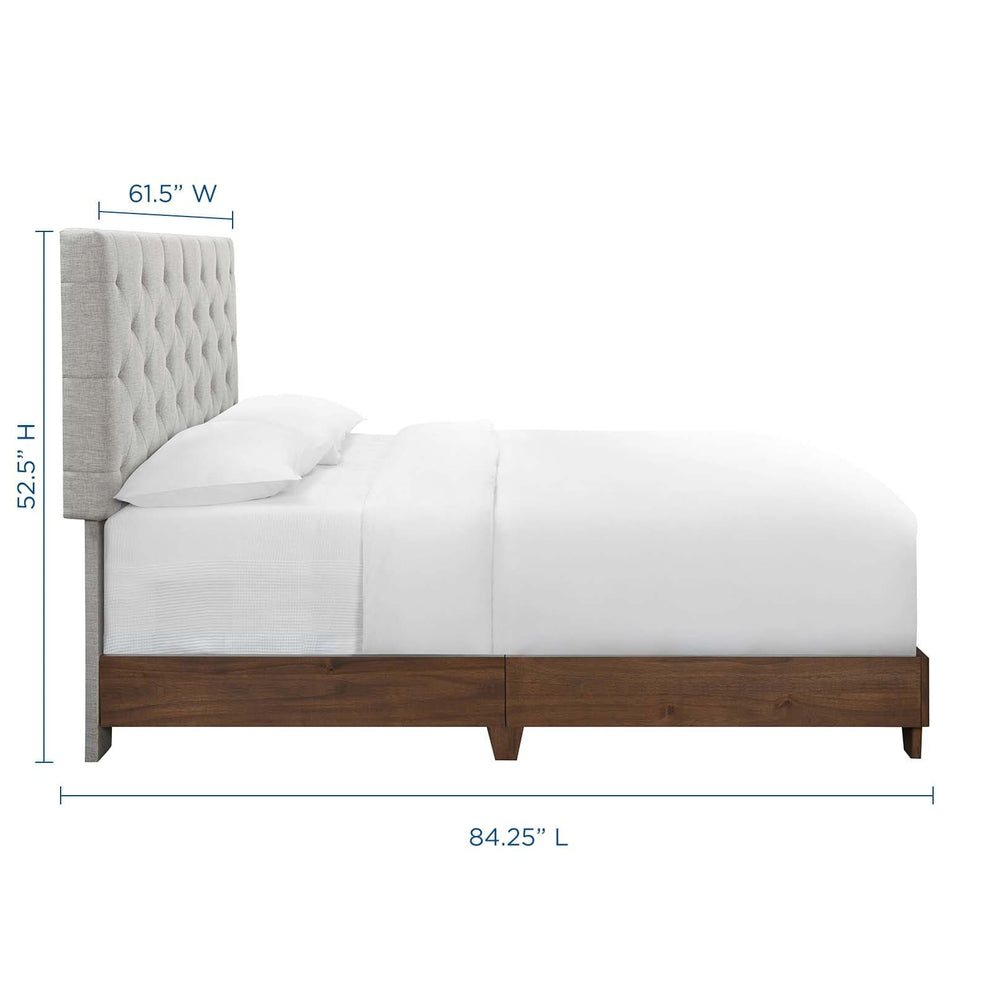 Modway Rhiannon Diamond Tufted Upholstered Fabric Queen Bed - MOD-6146 | Beds | Modishstore - 3