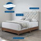 Modway Rhiannon Diamond Tufted Upholstered Fabric Queen Bed - MOD-6146 | Beds | Modishstore - 5