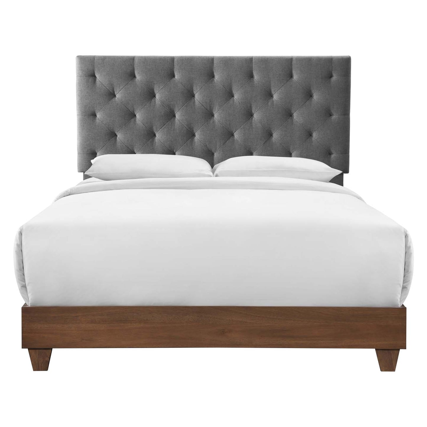Modway Rhiannon Diamond Tufted Upholstered Fabric Queen Bed | Beds | Modishstore-7