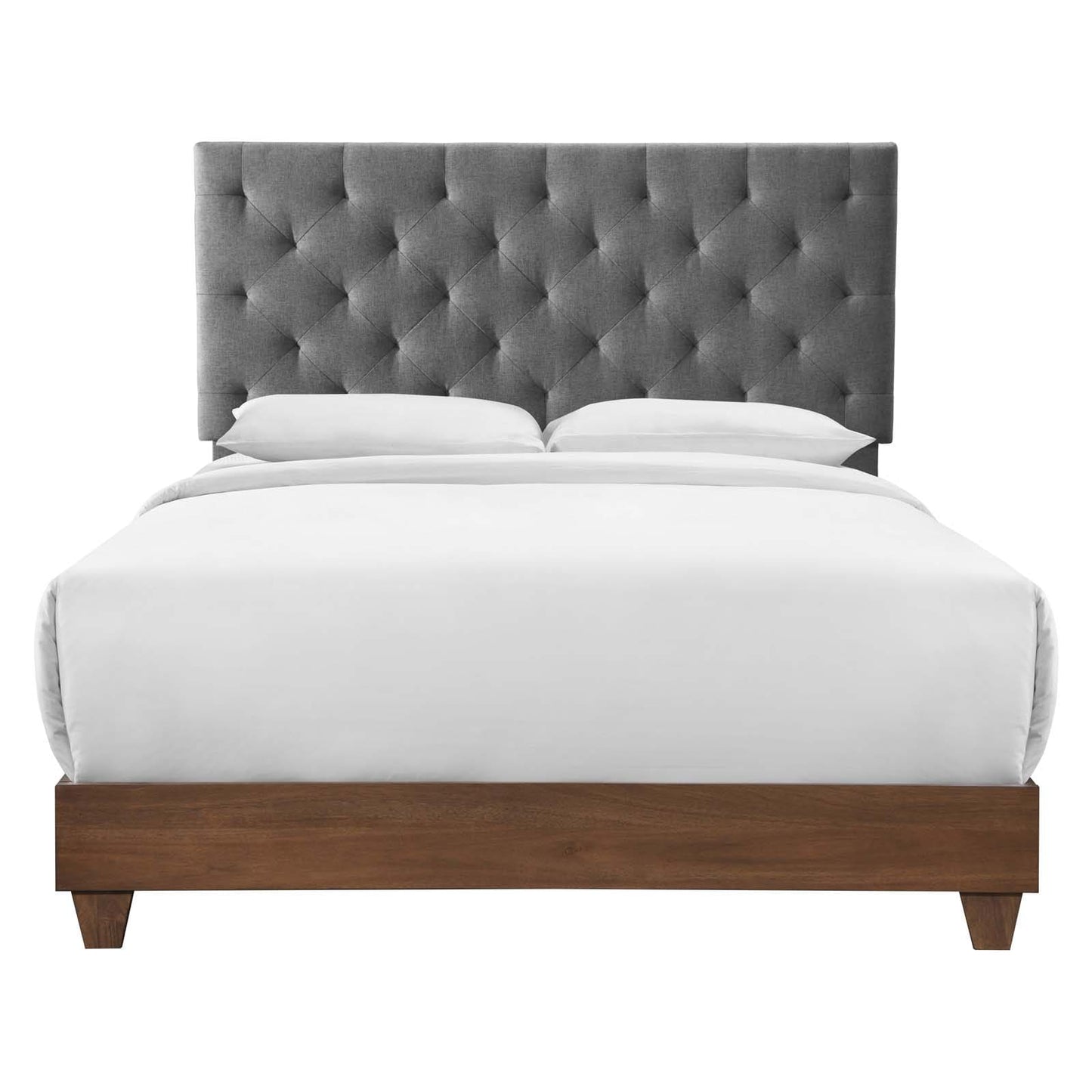 Modway Rhiannon Diamond Tufted Upholstered Fabric Queen Bed - MOD-6146 | Beds | Modishstore - 7