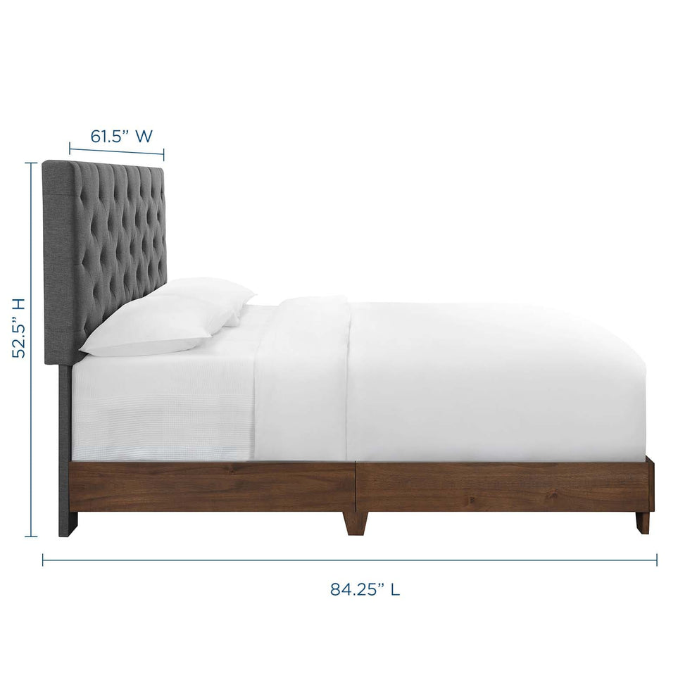 Modway Rhiannon Diamond Tufted Upholstered Fabric Queen Bed - MOD-6146 | Beds | Modishstore - 8