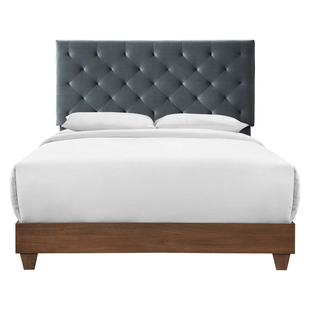 Modway Rhiannon Diamond Tufted Upholstered Performance Velvet Queen Bed - MOD-6147 | Beds | Modishstore - 2