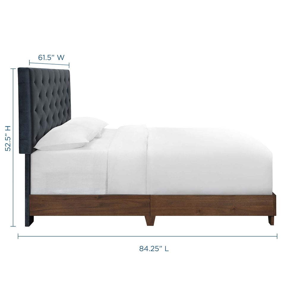 Modway Rhiannon Diamond Tufted Upholstered Performance Velvet Queen Bed - MOD-6147 | Beds | Modishstore - 3