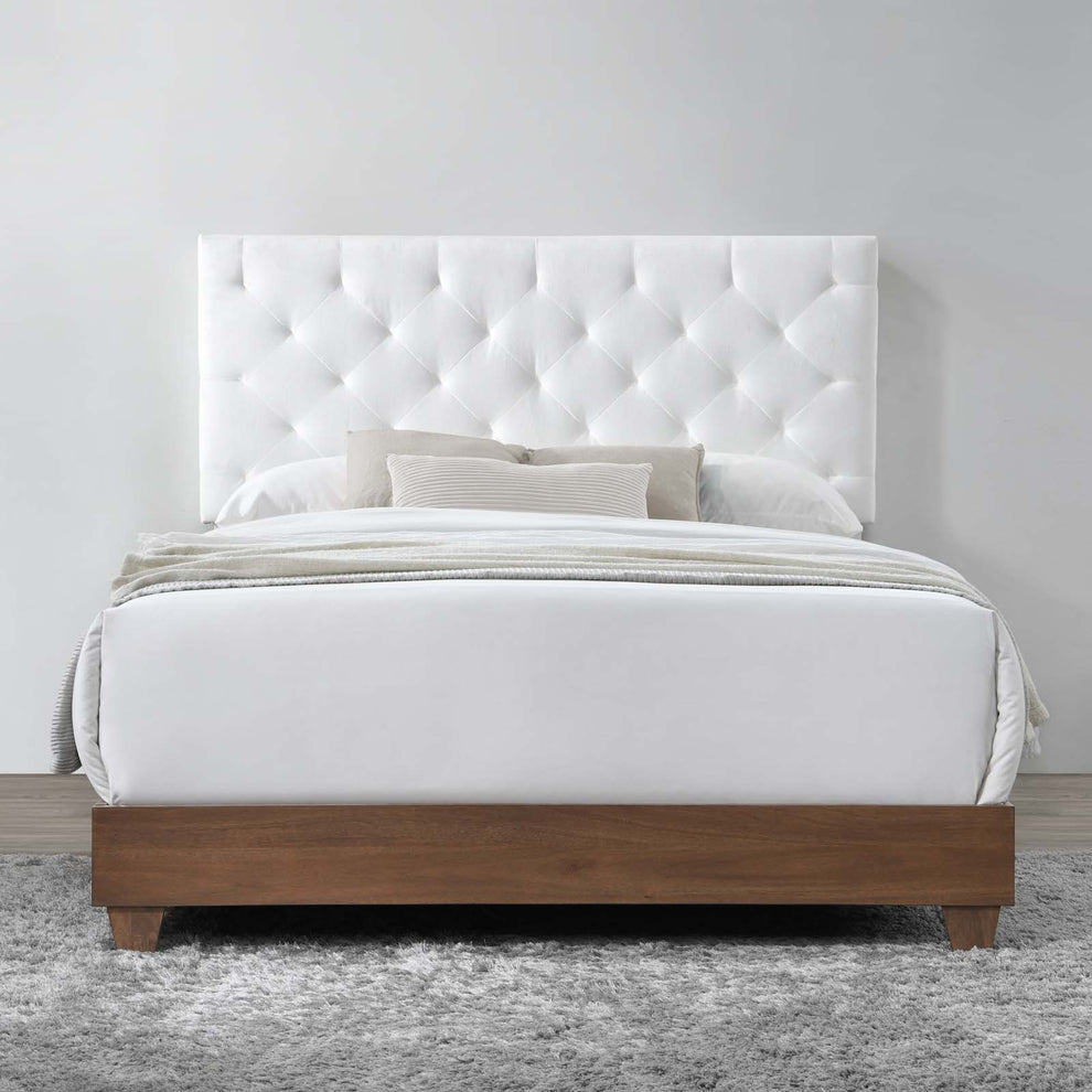 Modway Rhiannon Diamond Tufted Upholstered Performance Velvet Queen Bed - MOD-6147 | Beds | Modishstore - 14