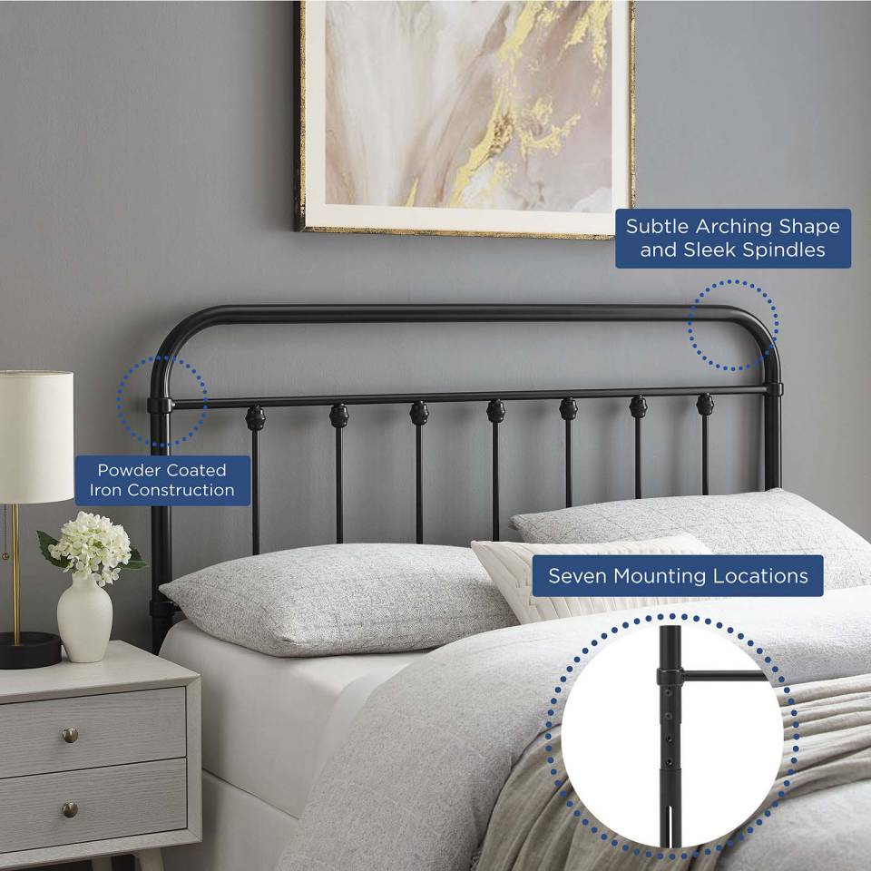 Modway Sage Twin Metal Headboard - MOD-6152 | Headboards | Modishstore - 6